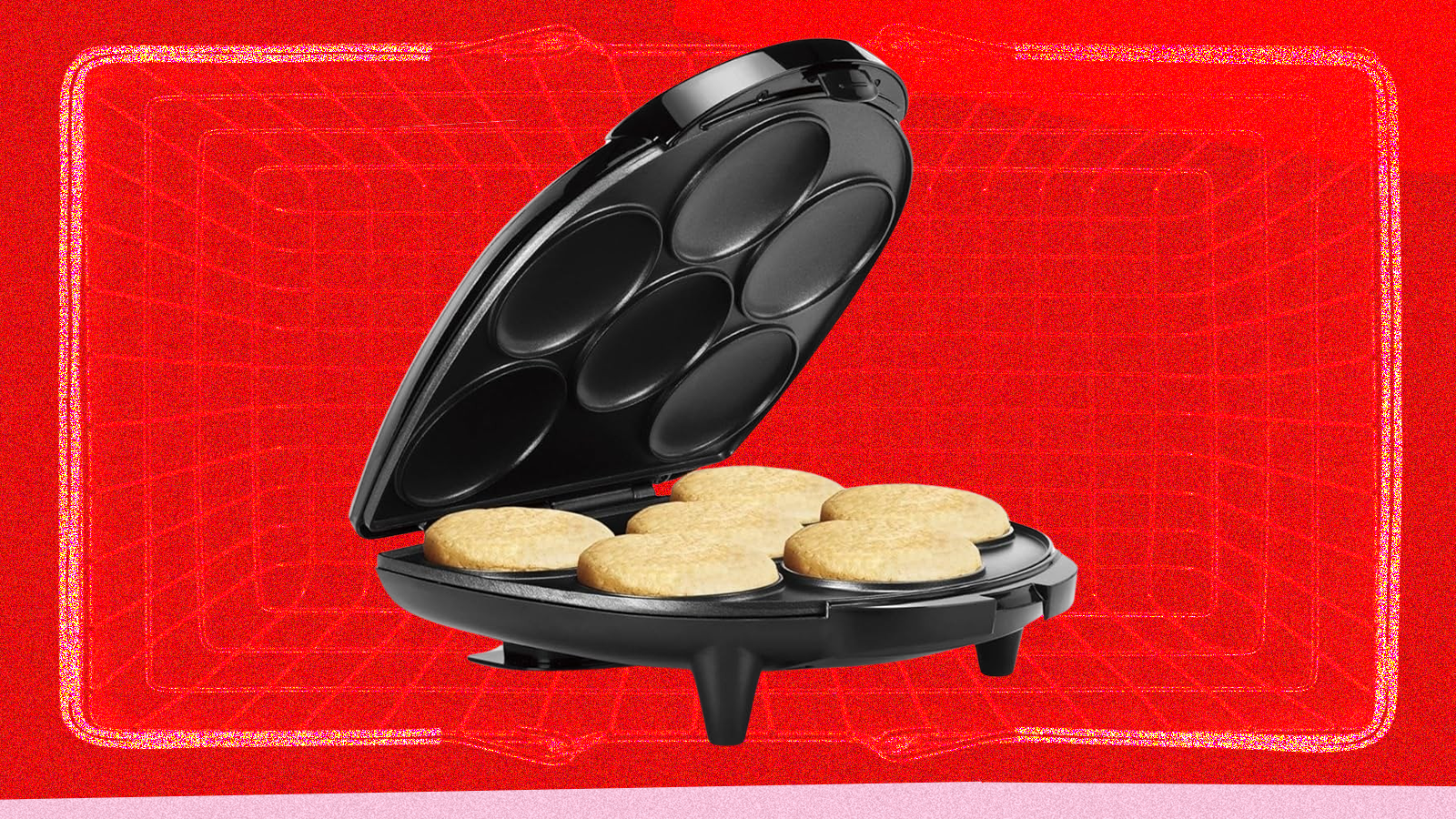 The IMUSA six-slot nonstick arepa maker. 