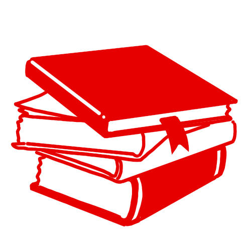 Illustration of a stack of books